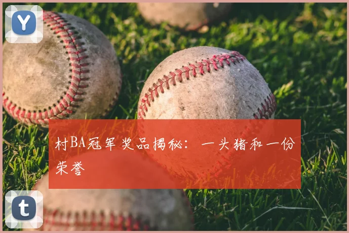 村BA冠军奖品揭秘:一头猪和一份荣誉